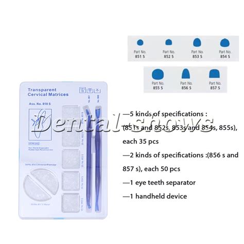 Dental Transparent Cervical Matrices Composite Gingival Retractor Clear