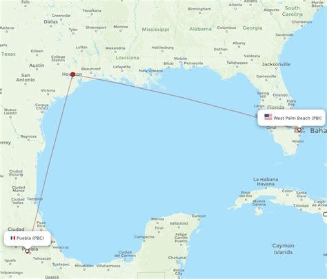 Flights From West Palm Beach To Puebla PBI To PBC Flight Routes