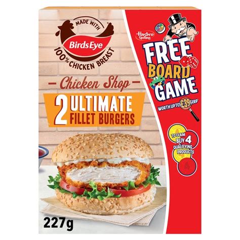 Birds Eye Chicken Shop 2 Ultimate Breaded Chicken Fillet Burgers Ocado