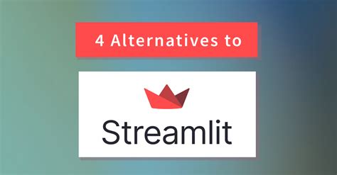 Streamlit Alternatives For Building Python Data Apps