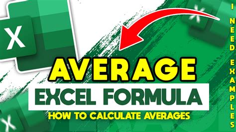 How To Calculate Average In Excel An Excel Tutorial I Need Examples