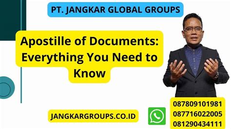 Apostille Of Documents Jangkar Global Groups