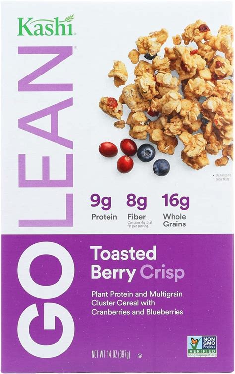 Kashi Cereal Multigrain Golean Crisp Toasted Berry Crumble 14 Oz Case Of 12