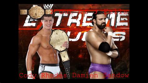 Wwe Extreme Rules 2014 Custom Match Card Youtube