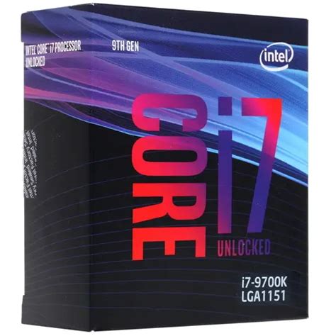 Intel Core I7 9700k 9th Generation Processor Box Packed