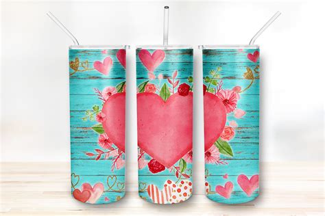 Valentine Tumbler Sublimation Designs Graphic By Sevenfive · Creative Fabrica