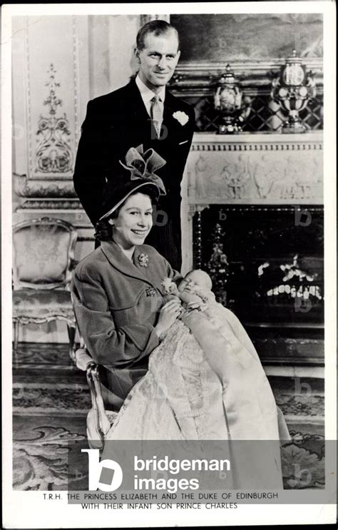 Image of The Princess Elizabeth, Duke of Edinburgh, Infant Son Prince ...