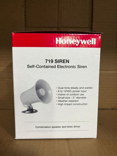 Honeywell Home Self Contained Dual Tone W Electronic Siren Ebay