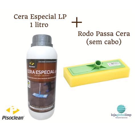 Kit Cera Especial Para Pisos De Madeira Laminados Brilhante Rodo