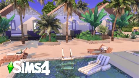 Zanzibar Beach Rental Resort 🐚🌴 The Sims 4 Speed Build Nocc With