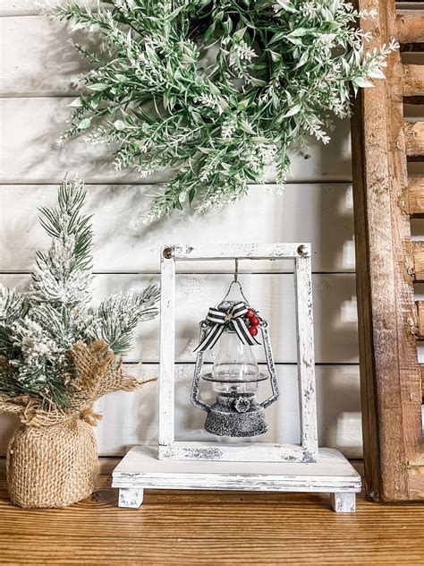 DIY Winter Lantern - Affordable Winter or Christmas Decor