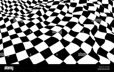 Optical Illusion Vector Checker Texture Vector Illustration Stock