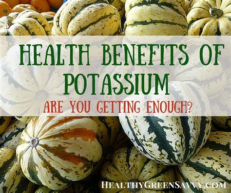 Health Benefits Of Potassium And Best Sources Of Potassium