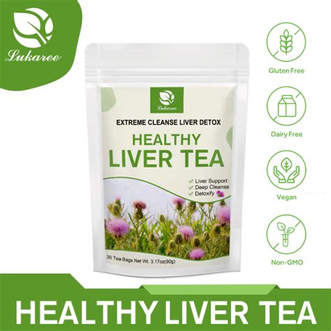 Natural Liver Detox Tea With Milk Thistle Extract Support Liver