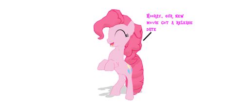 Pinkie Pie Happy For Release Date Of The Movie By Ultra Shounen Kai Z