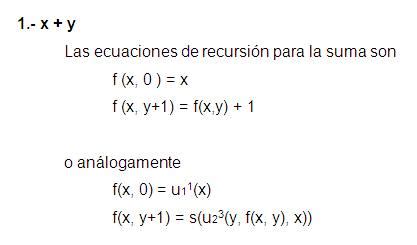 Funciones Primitivas Recursivas