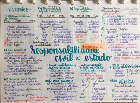 Responsabilidade Civil Do Estado Direito Administrativo Mapa Mental