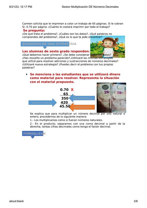 Solution Sesion Multiplicaci N De N Meros Decimales Studypool