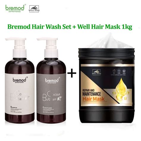 Bremod Hair Conditioner Shampoo 400ml Well Hair Mask 1KG Moisturizer