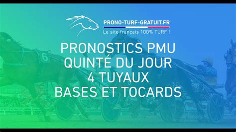 Pronostic Quint Vendredi Pronostics Pmu Tuyaux Bases