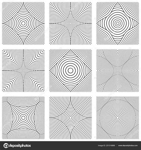 Design Elements Set Abstract Lines Patterns Stock Vector By Troyka