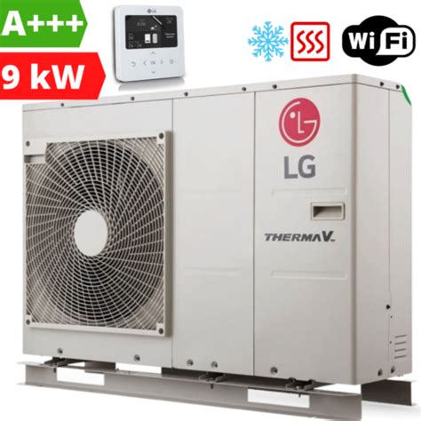 LG Therma V Monoblock Wärmepumpe Luft Wasser Heizung Brauchwasser 9 kW