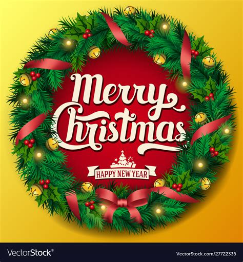 Christmas garland3 Royalty Free Vector Image - VectorStock