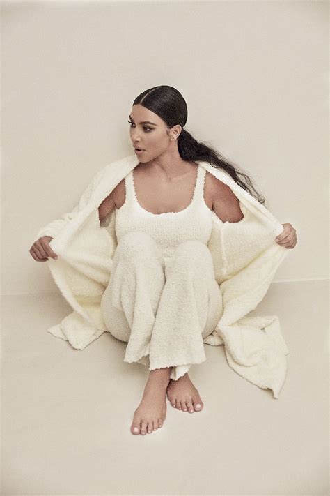 Kim Kardashian West Wears The Skims Cozy Collection Skims Cozy