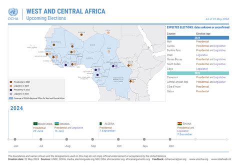 West And Central Africa Upcoming Elections As Of 22 May 2024 Ocha