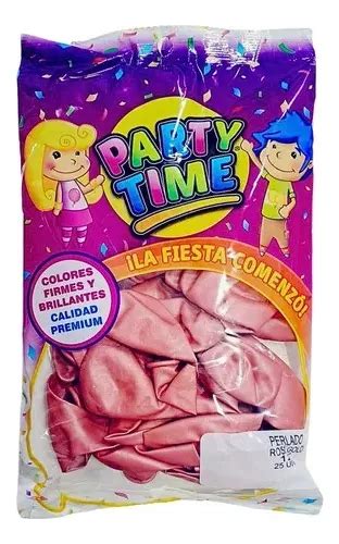 Globos Perlados Party Time Rosa Gold X 25 U MercadoLibre