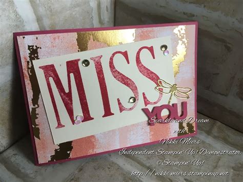 Miss You Cards #handmadecards #stampinup2018 #stampinupnikkimiers # ...