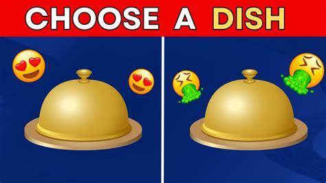 Choose One Dish Good Vs Bad Food Edition Quiz Myst Youtube