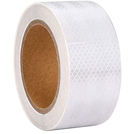 White Reflective Tape 5m x 5cm Waterproof Reflective Tape Self Adhesive ...