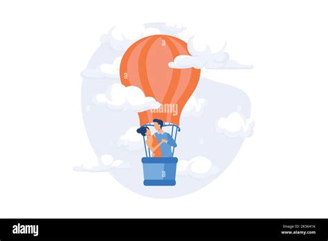 Flight Transportation Hot Air Balloon Air Transport Romantic Travel Flying Ride Ballooning