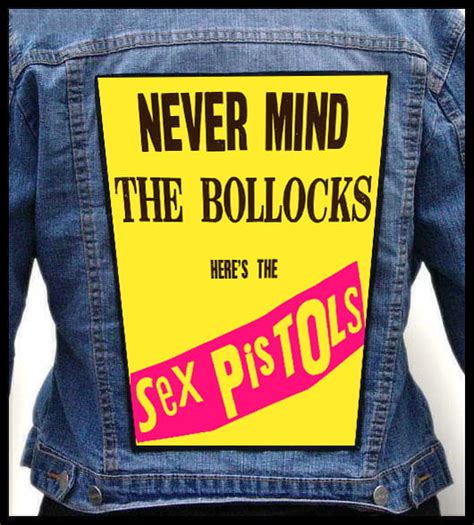 Sex Pistols Never Mind The Bollocks Photo Quality Printed Back Patch