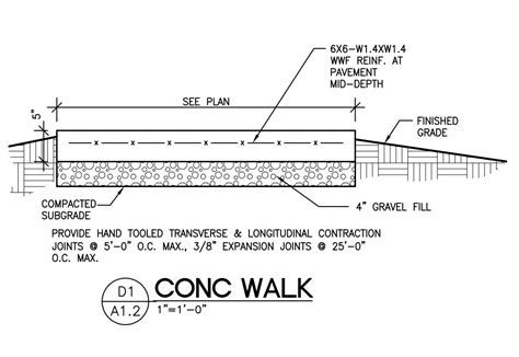 Pavement Walking Path Sketch