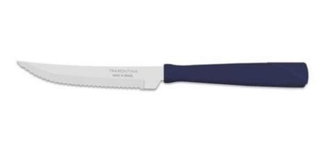 Cuchillo De Asado New Kolor Azul X Unidades Tramontina