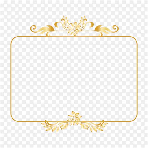 Golden Frame Premium Vector Png Similar Png