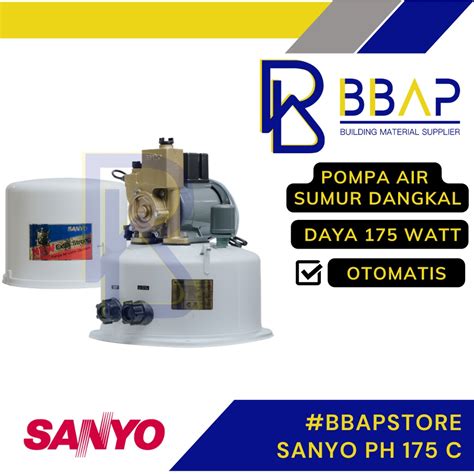 Jual Sanyo PH 175 C Pompa Air Sumur Dangkal Otomatis Shopee Indonesia