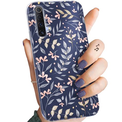 Etui Do Realme X50 X3 Wzory Floral Botanika Bukiety Obudowa Pokrowiec