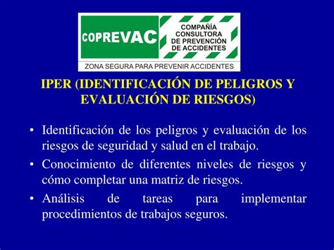 Ppt Iper IdentificaciÓn De Peligros Y EvaluaciÓn De Riesgos