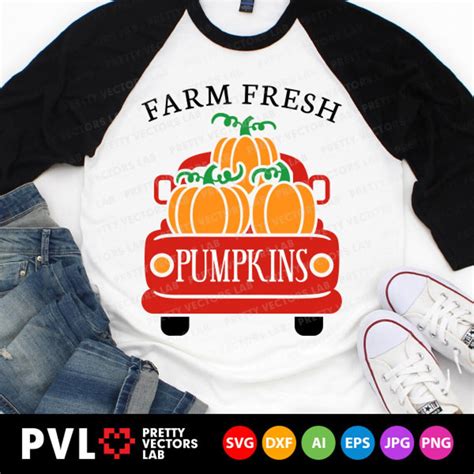 Pumpkin Truck Svg Farm Fresh Pumpkins Svg Fall Cut Files Etsy