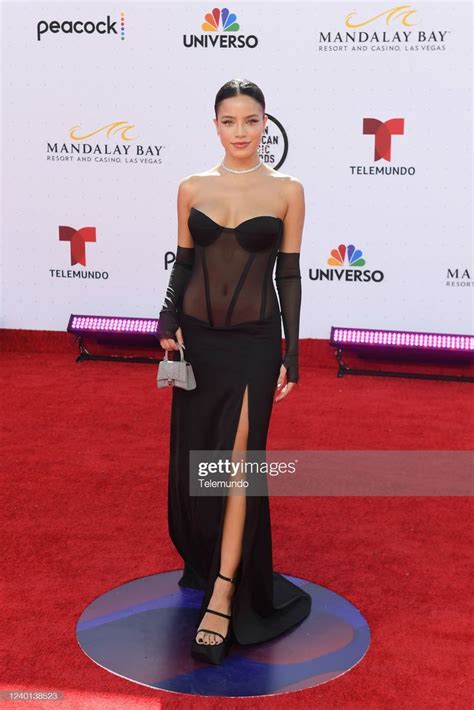 Emilia Mernes Red Carpet Latin Amas Strapless Dress