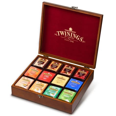 12 Assorted Twinings 96 Tea Bags Tea Box Twinings Tea Box Wooden