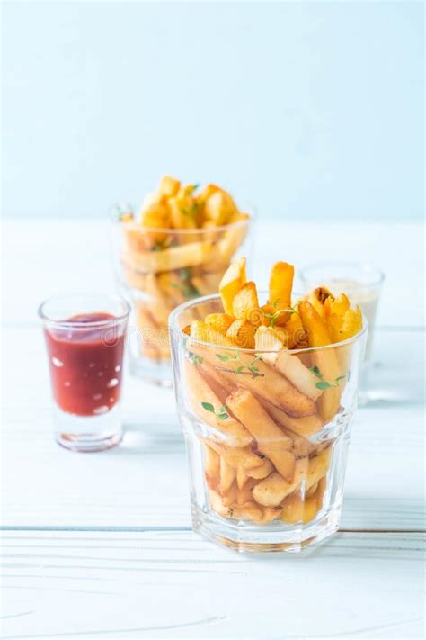 French fries with sauce stock image. Image of fresh - 121382475