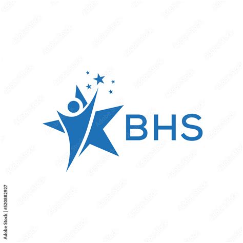 BHS Letter logo white background .BHS Business finance logo design vector image in illustrator ...