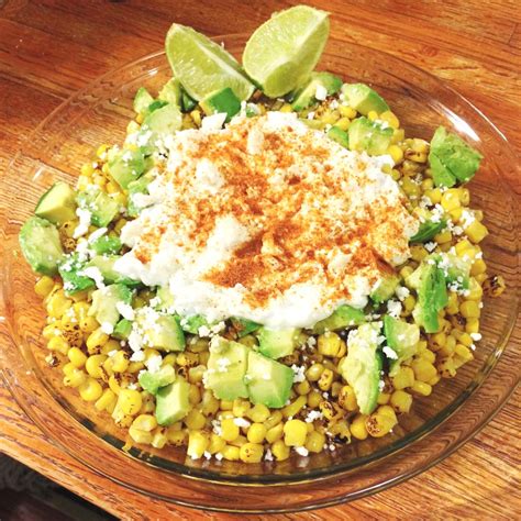 Esquites Healthy Mexican Grilled Corn Salad With Avocado Recipe