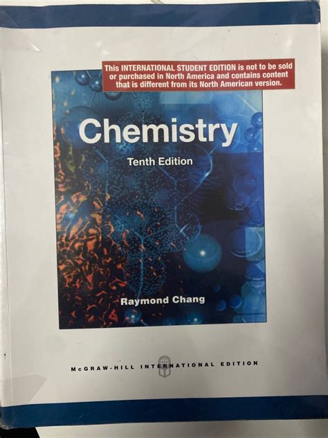 Chemistry Raymond Chang Hobbies Toys Books Magazines Textbooks