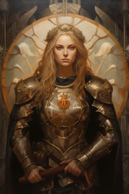 Premium AI Image | Valkyrie From Norse Mythology With Beautiful Armour ...