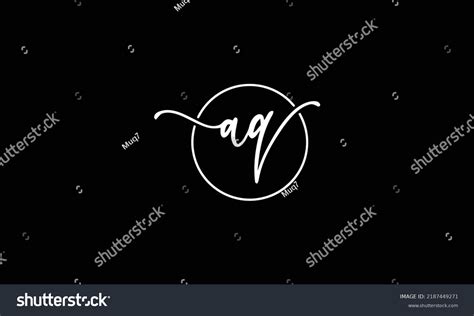 Aq Letter Logo Design Creative Modern Stock Vector Royalty Free